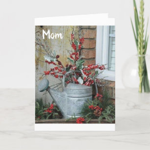 CARTÃO DE FESTIVIDADES NATAL DO MERCADO ***MOM*** COM AMOR E OBRIGADOS