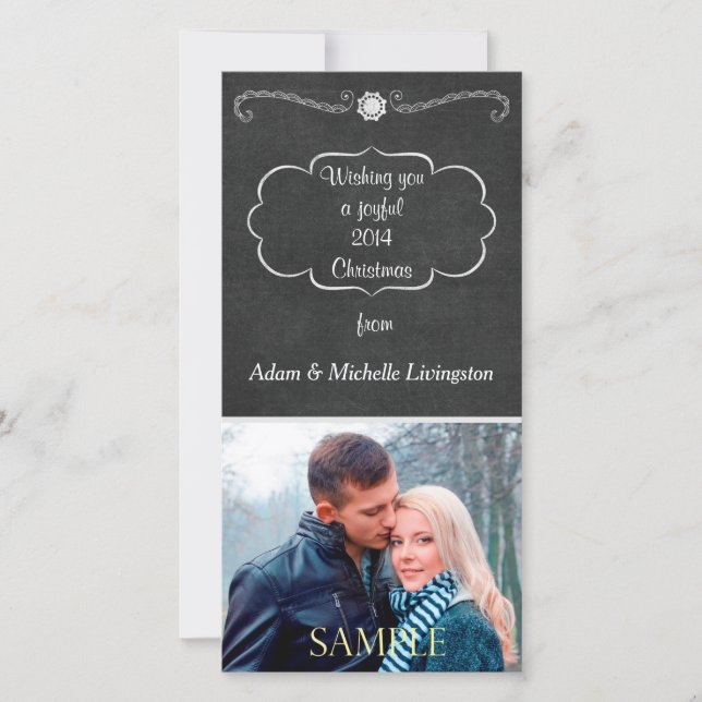 Cartão De Festividades Natal do Quadro (Frente)