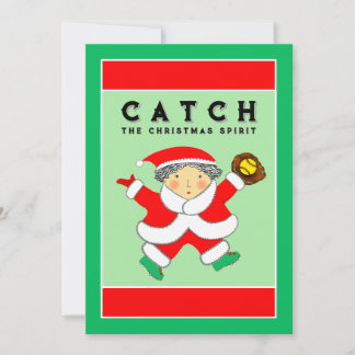 Cartão De Festividades Natal do Softball