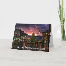 Cartão De Festividades Natal Do Sol Em Cork, Irlanda (Cartão De Natal)