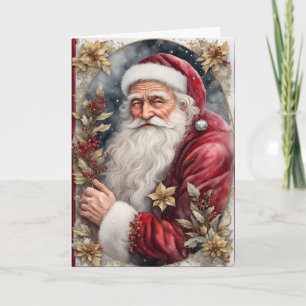 Cartão De Festividades Natal do Velho Papai Noel