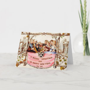 Cartão De Festividades Natal do Victorian