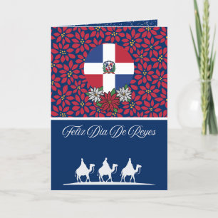 Cartão De Festividades Natal Dominicano Espanhol do Dia de Reis