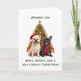 Cartão De Festividades Natal dos Cães