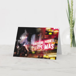 Cartão De Festividades Natal dos destinos de Londres