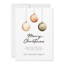 Natal dos ornamentos Naturais Verdes Minimalistas