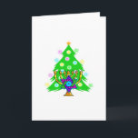 Cartão De Festividades Natal e Hanukkah Juntos<br><div class="desc">Natal e Chanucá sobre presentes para famílias inter-religiosas que celebram a alegria do Natal e a beleza de Chanukah.  Apresentando a árvore e menorah do Natal com a estrela judia de David cercada por presentes de feriado em cartões de saudação,  postagem,  ideias de presentes e roupa para a família.</div>