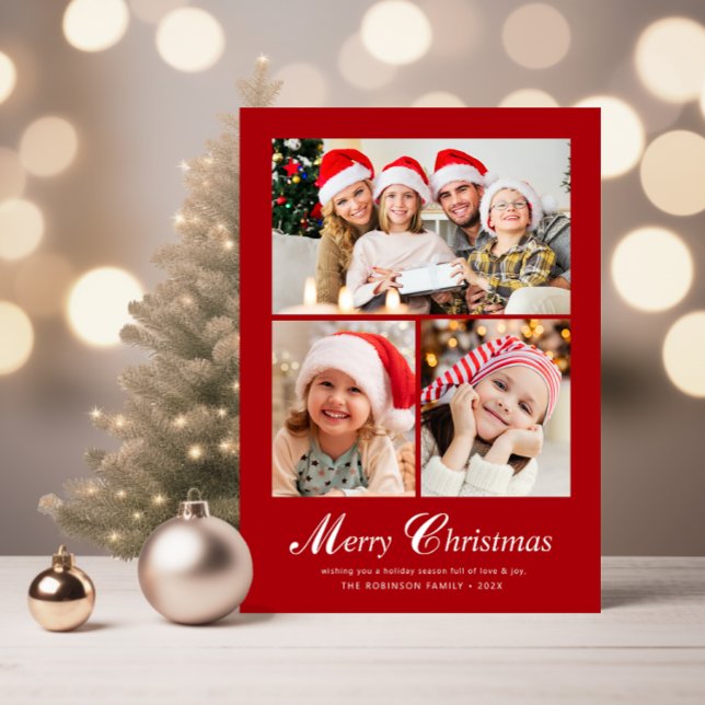 Cartão De Festividades Natal elegante moderno (Criador carregado)