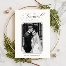 Natal Elegante Recém-Casados Preto e Branco 2 Foto