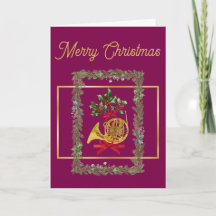 Natal Elegante Trompa Francesa Roxo