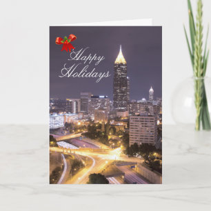 Cartão De Festividades Natal em Atlanta Geórgia