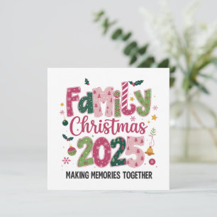 Cartão De Festividades Natal em Família 2025 Criando Memórias Juntos