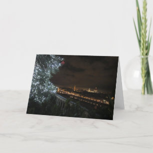 Cartão De Festividades Natal em Florença