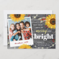 Natal em Foto de Família Rústica Alegre e Brilhant
