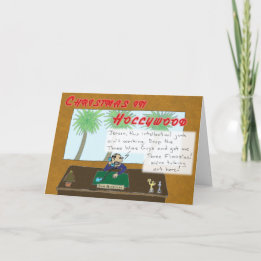 Cartão De Festividades Natal em Hollywood