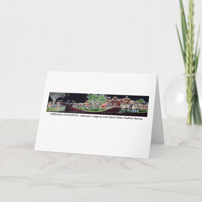 CARTÃO DE FESTIVIDADES NATAL EM HOUSTON (Frente)