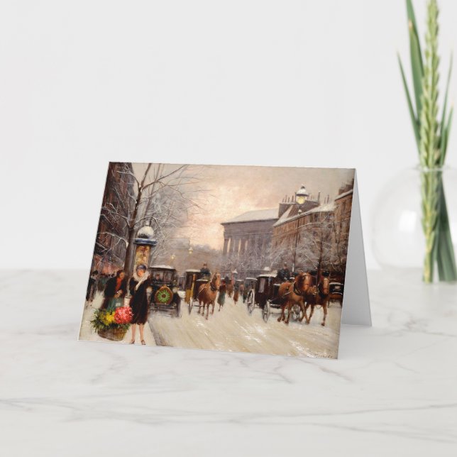 Cartão De Festividades Natal em Paris 1941 (Frente)