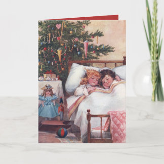 Cartão De Festividades Natal Eve Frances Brundage Vintage Holiday