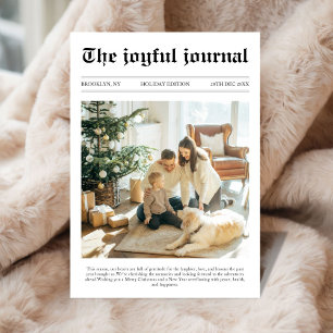 Cartão De Festividades Natal exclusivo para jornal Que Foto de Ano