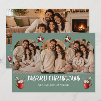 Cartão De Festividades Natal Familiar Personalizado | Feliz Natal