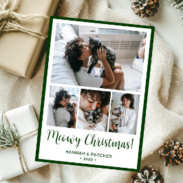 Cartão De Festividades Natal Felino para Foto