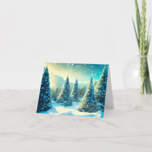 Cartão De Festividades Natal Férias Winter Wonderland Personalizar