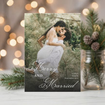 Natal Foto de Casal Recém-Casado Moderna