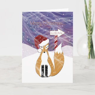 Cartão De Festividades Natal Foxy