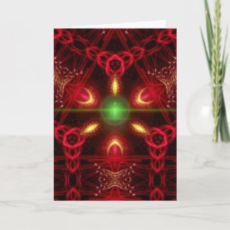 Cartão De Festividades natal fractal