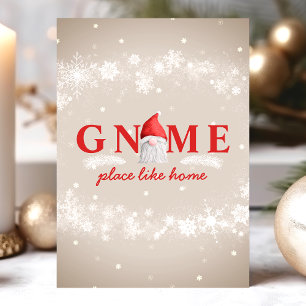 Cartão De Festividades Natal Gnome Place Like Home
