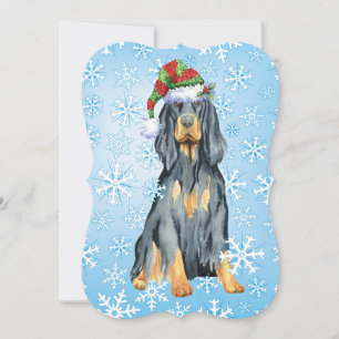 Cartão De Festividades Natal Gordon Setter
