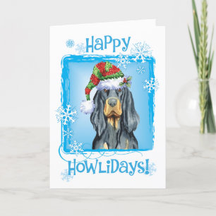 Cartão De Festividades Natal Gordon Setter