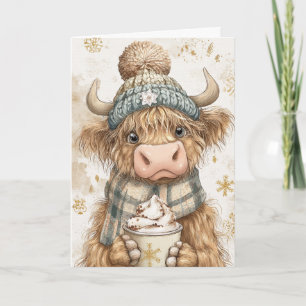 Cartão De Festividades Natal Highland Treat