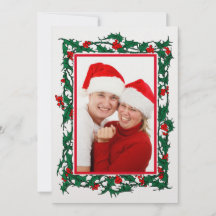 Natal Holly com Berries Border Photo