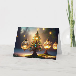 Cartão De Festividades Natal Incomum Bonito Feliz Ano Novo