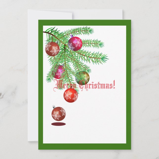 Cartão De Festividades Natal Japonês (Frente)