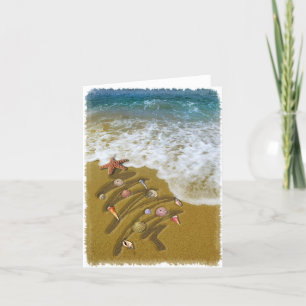 Cartão De Festividades Natal Lavado em Shore