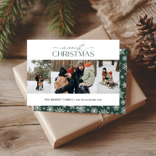 Cartão De Festividades Natal Mais Alegre Faixa Elegante 3 Fotos