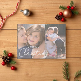 Cartão De Festividades Natal Mais Alegre Família Alegria 2 Foto Natal