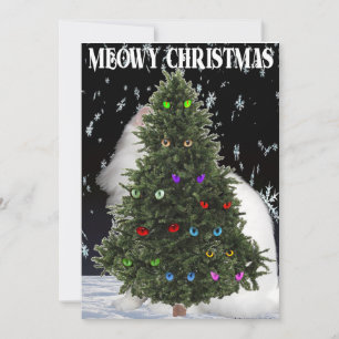 Cartão De Festividades Natal Meowy