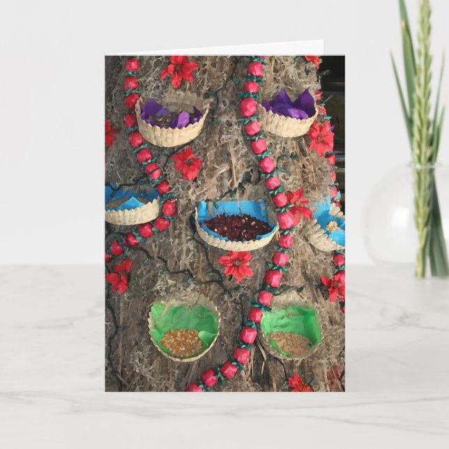 Cartão De Festividades Natal mexicano (Frente)