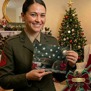 Cartão De Festividades Natal Militar