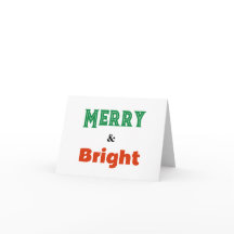 Natal Minimalista Festivo Palavras Alegre & Brilha