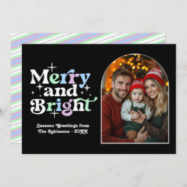 Cartão De Festividades Natal Moderno e Retro de Inverno Congelado Foto de