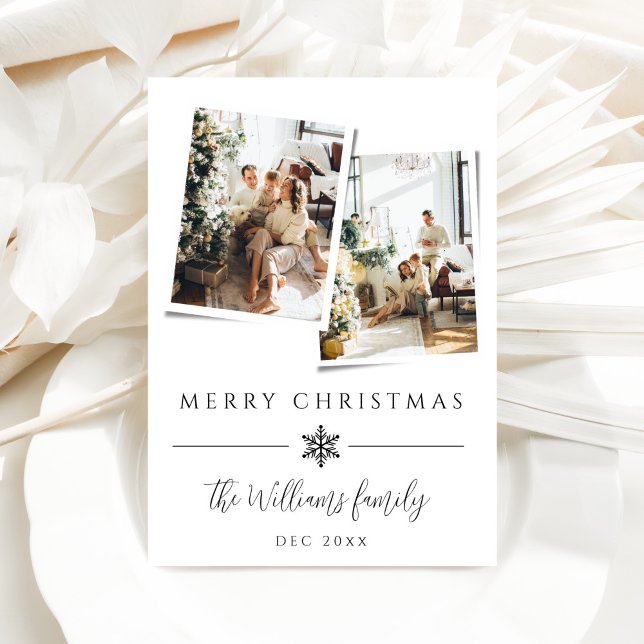 Cartão De Festividades Natal moderno minimalista (Criador carregado)