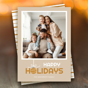 Cartão De Festividades Natal moderno mínimo feliz de feriados