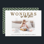 Cartão De Festividades Natal multi-foto de ouro religioso moderno<br><div class="desc">Cartão de Natal de ouro religioso moderno de Natal multifoto. Parte de uma coleção. A cor do texto e do backer geométrico pode ser alterada. Clássico,  na moda elegante design.</div>