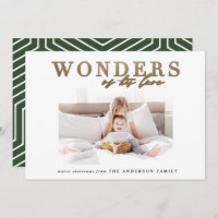 Natal multi-foto de ouro religioso moderno