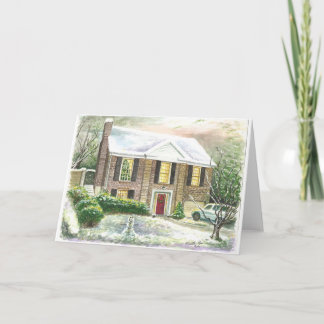 Cartão De Festividades Natal na casa dos meus netos