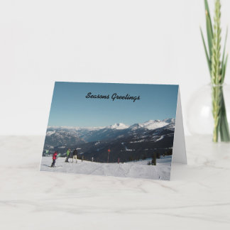 Cartão De Festividades Natal na Montanha Whistler